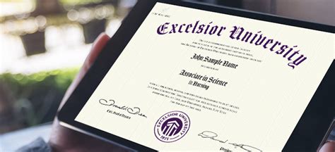 excelsior college degree verification